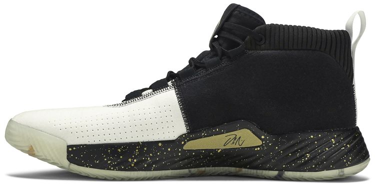 Adidas Dame 5 Black Gold White