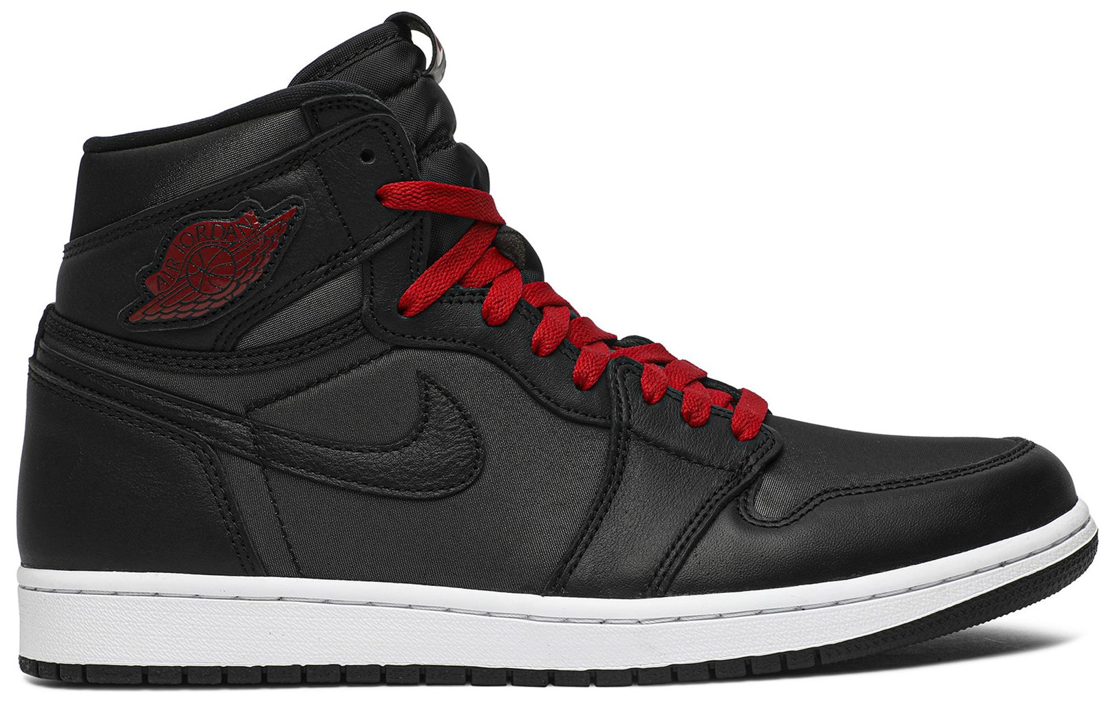 nike air jordan 1 retro high og black red