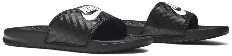 Nike Wmns JDI Benassi Slides Black Diamond Pattern