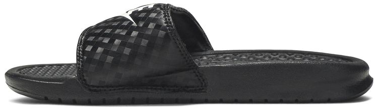 Nike Wmns JDI Benassi Slides Black Diamond Pattern