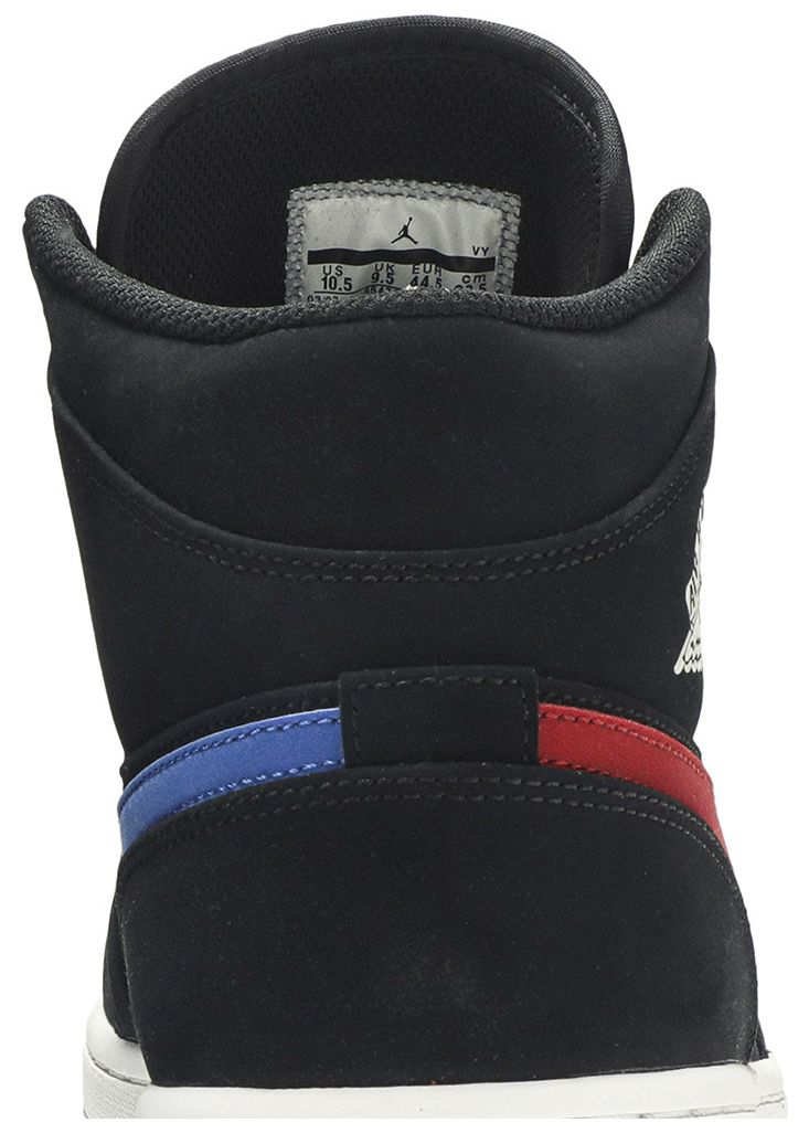 Air Jordan 1 Mid Multicolor Swoosh Black