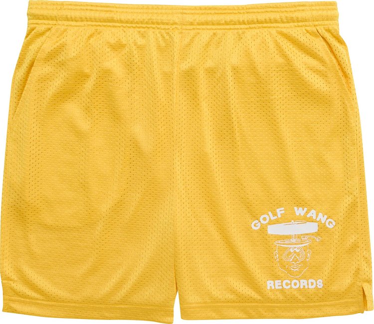 GOLF WANG Golf Wang Records Mesh Shorts 'Yellow'