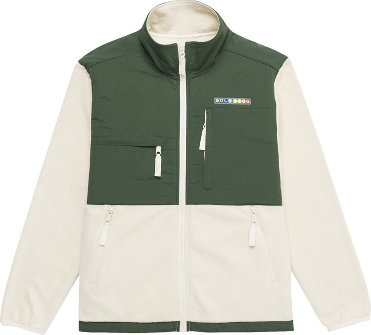 GOLF WANG Space Boutique Fleece Jacket 'Ivory/Green'
