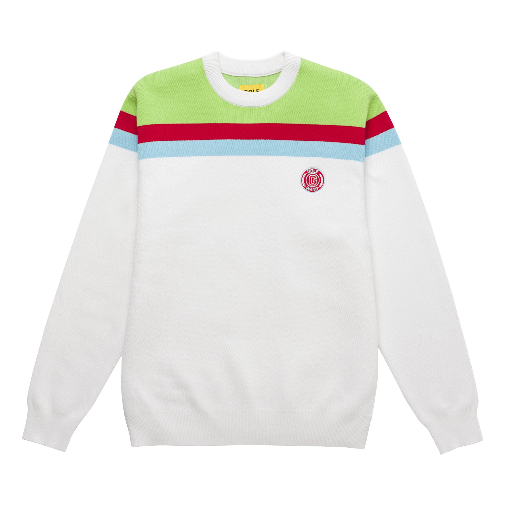 GOLF WANG Cookie Patch Sweater 'Ivory/Green/Orange/White'