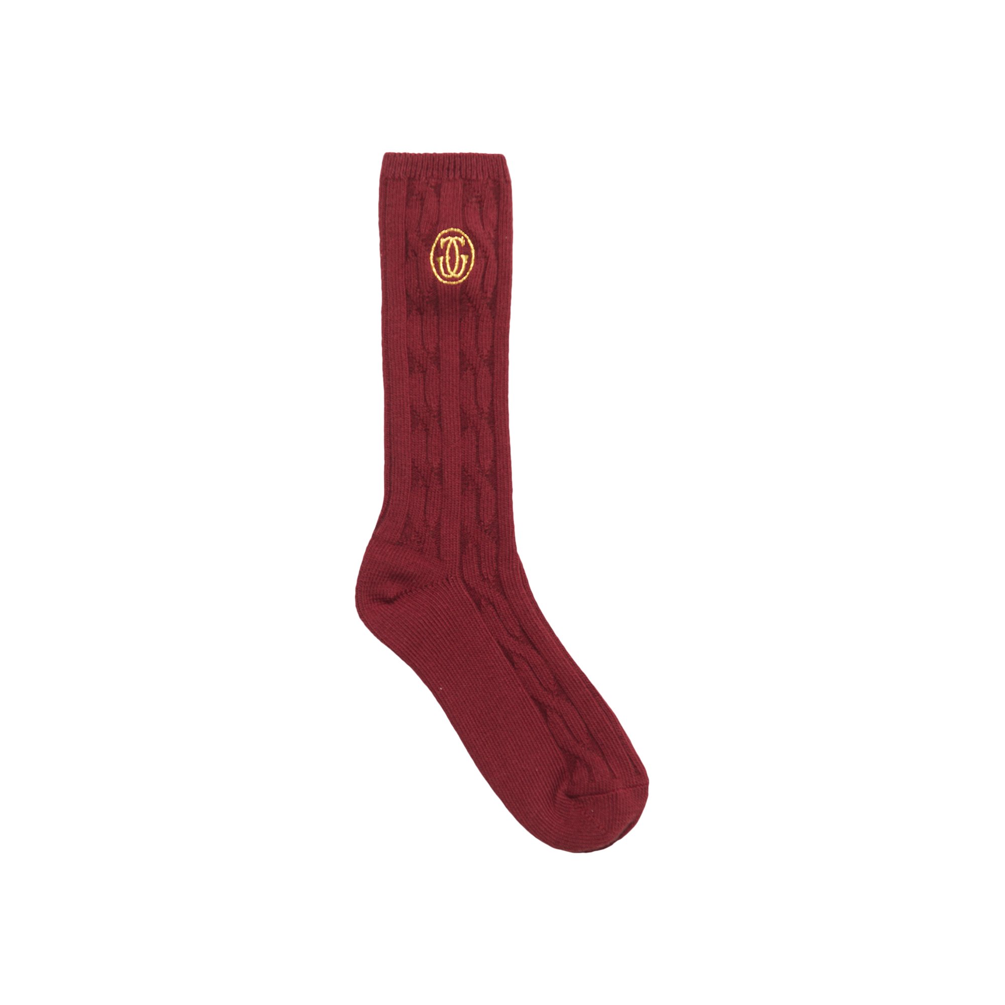 Buy GOLF WANG Cable Knit Socks 'Red' - FW22S1041RD | GOAT