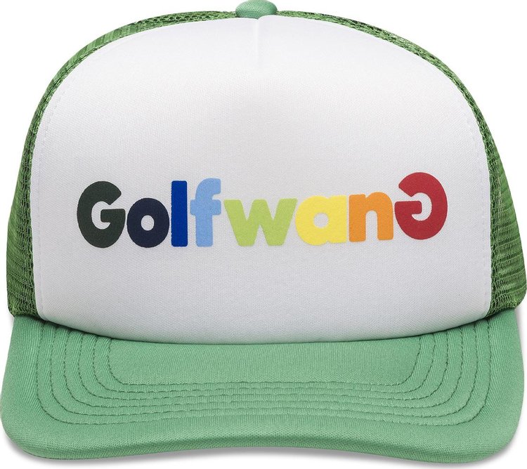GOLF WANG Happy Logo Trucker Hat 'Hunter Green'