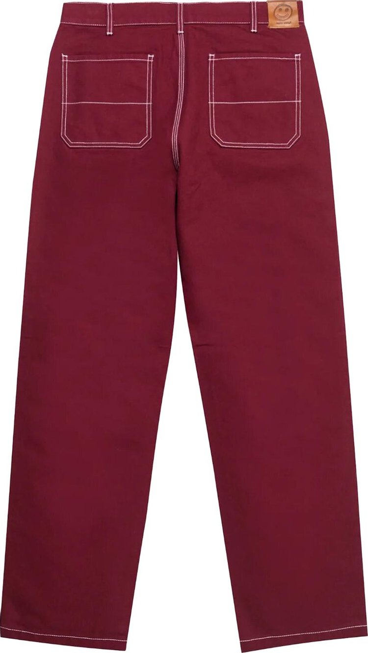 GOLF WANG Canvas Work Pant Burgundy