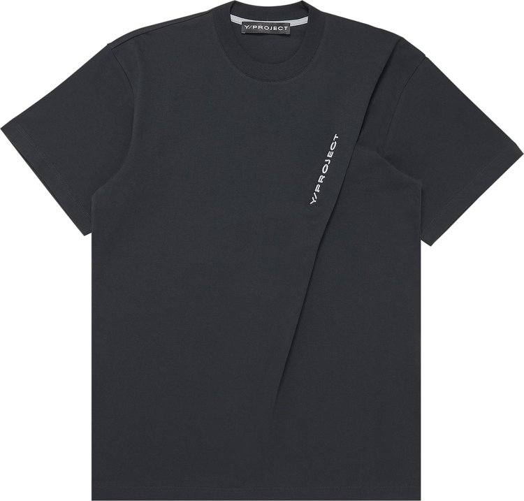 YProject Pinched Logo T Shirt Navy