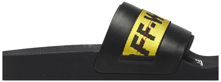 Off White Sliders Black Yellow