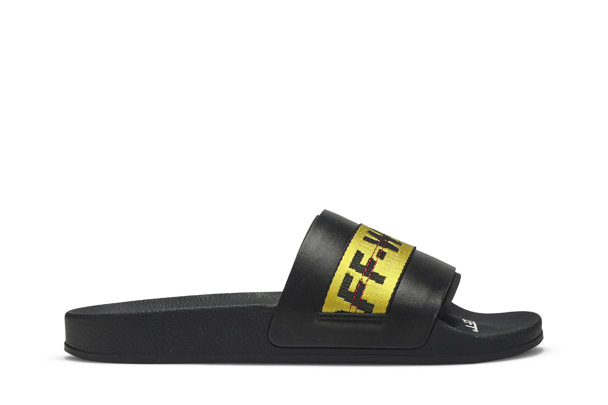 Buy Off White Sliders Black Yellow OMIA088R20C22055 1060 GOAT UK