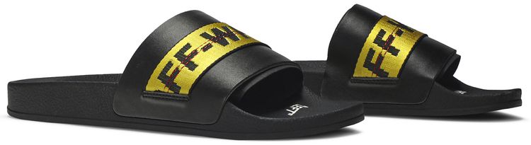 Off White Sliders Black Yellow