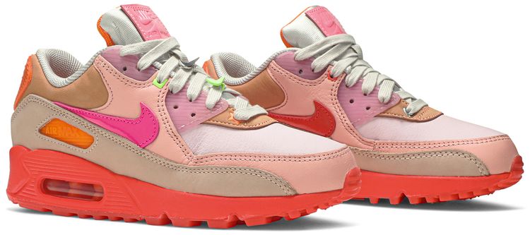 Nike Wmns Air Max 90 Platinum Crimson