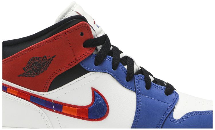 Air Jordan 1 MID SE GS Multicolored Swoosh