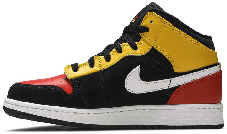 Nike Air Jordan 1 Mid SE GS Amarillo Team Orange