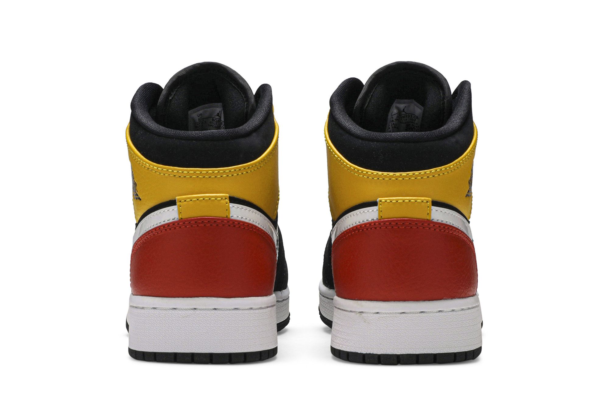 Size 3.5 Air Jordan 1 Mid SE GS Amarillo Team Orange