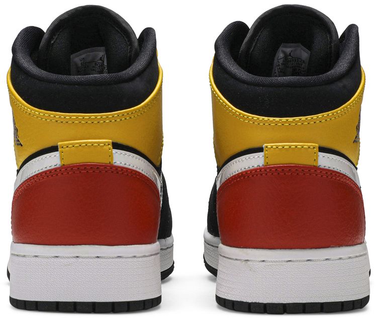 Nike Air Jordan 1 Mid SE GS Amarillo Team Orange