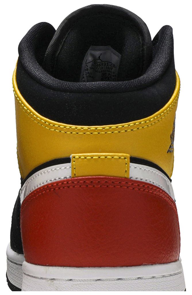 Nike Air Jordan 1 Mid SE GS Amarillo Team Orange