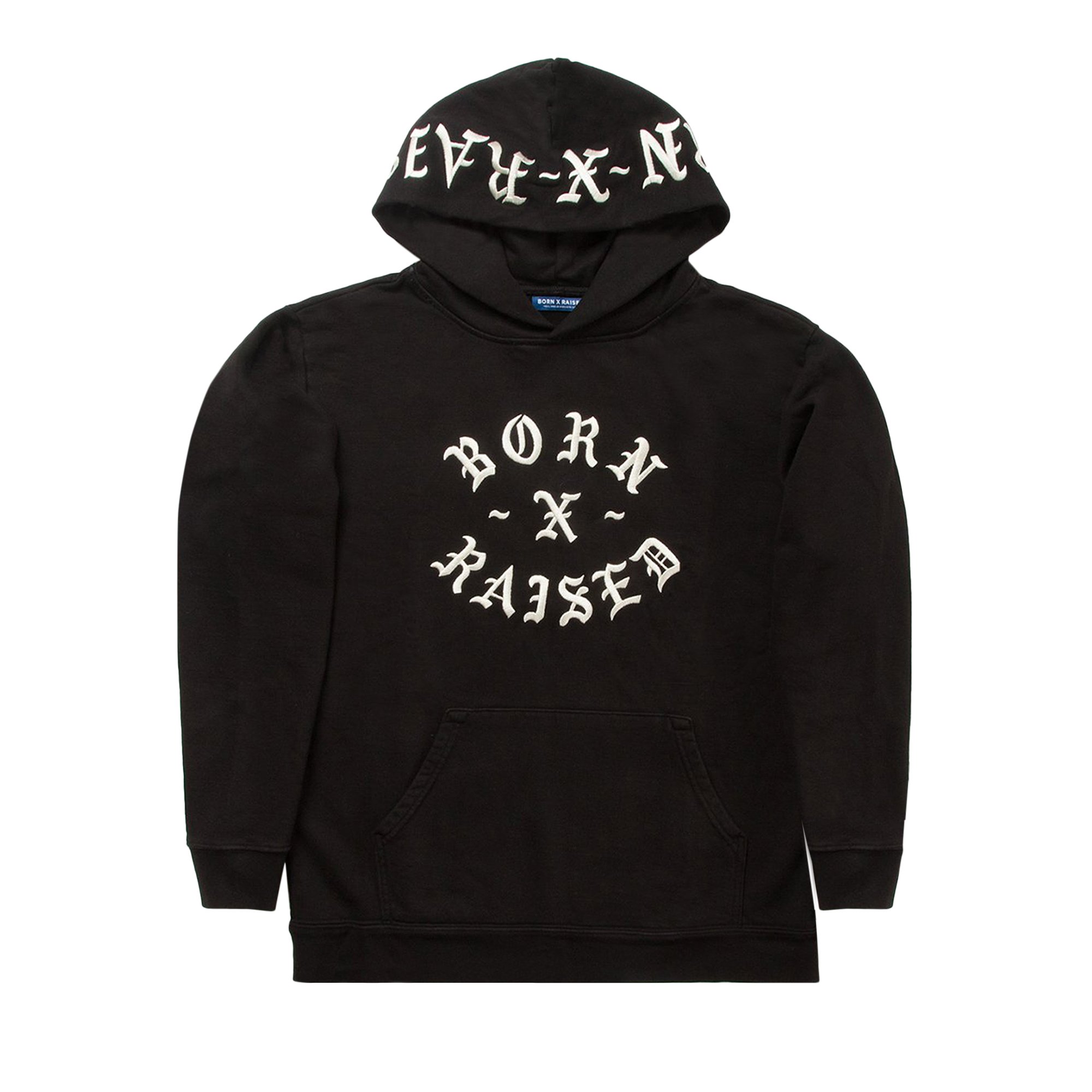 Buy Born x Raised Front Street Long-Sleeve Hoody 'Black Cream' - B0005RCKR  BLAC | GOAT