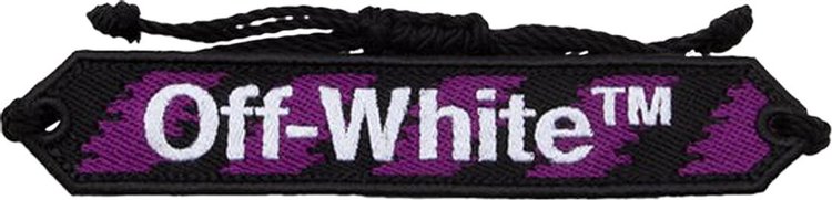 Off White Offwhite Macrame Bracelet Purple