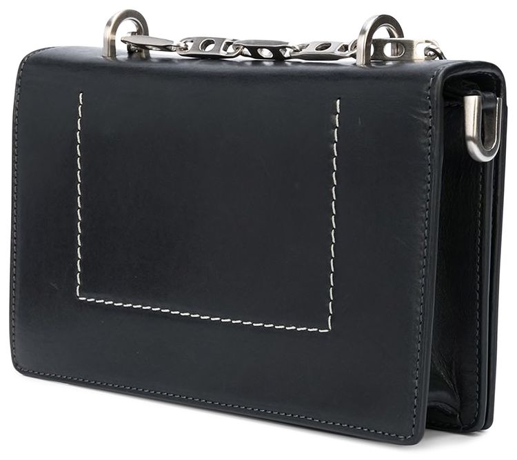 Rick Owens Griffin Leather Bag Black