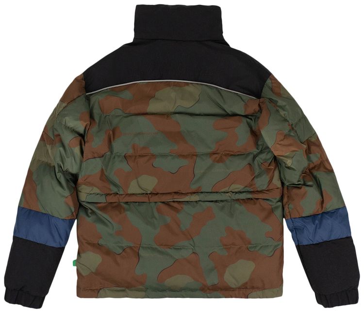 Off White Down Fill Puffer Jacket Camouflage