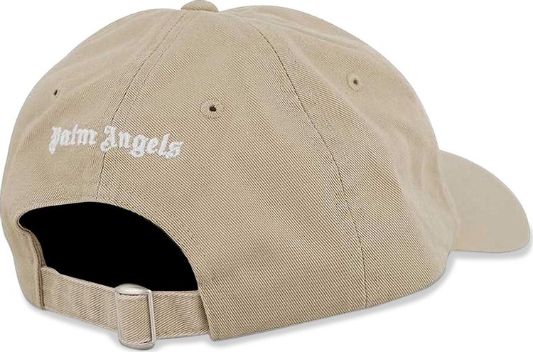 Palm Angels Classic Logo Cap BeigeWhite