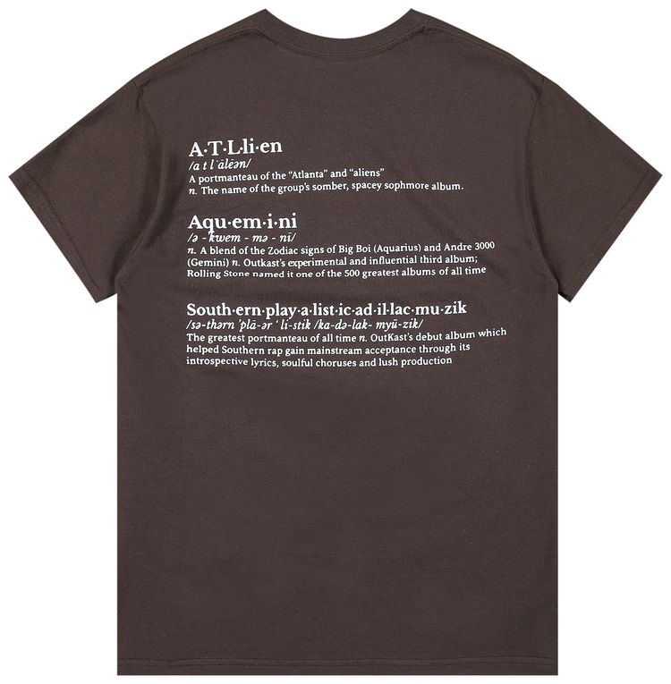 Pleasures Vocabulary T Shirt Brown