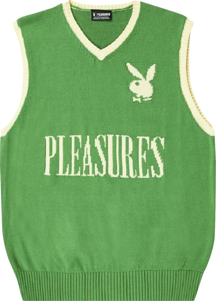 Pleasures PB Sweater Vest 'Green'