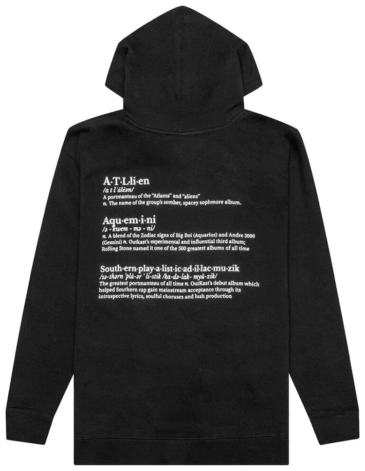 Pleasures Vocabulary Hoodie Black