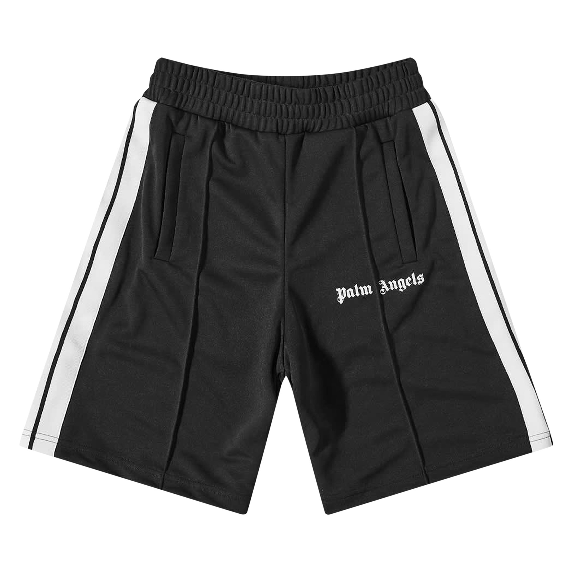 Palm Angels Classic Track Shorts Forest Green/White