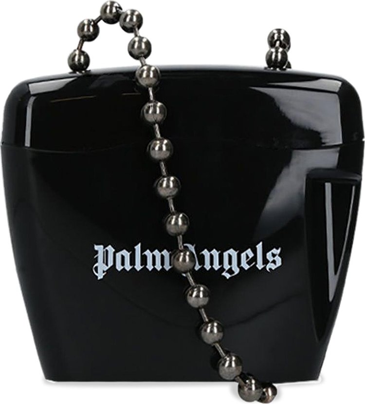 Palm Angels Mini Padlock Bag 'Black/White'