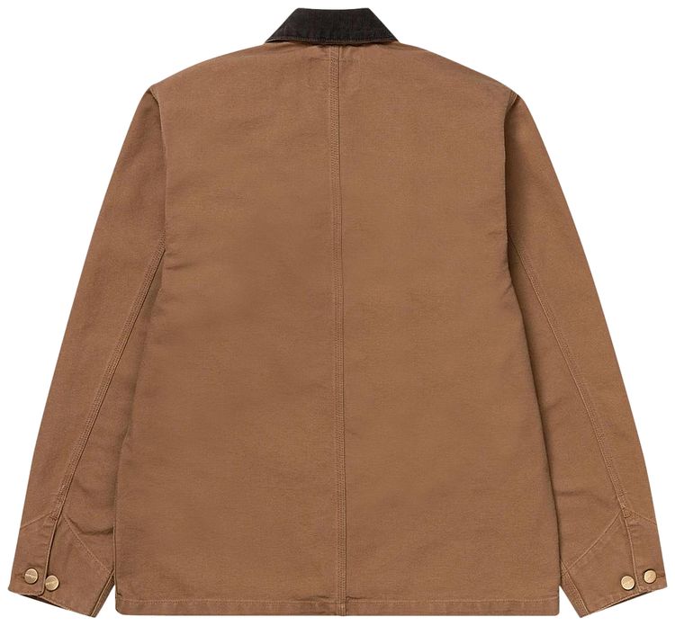 Carhartt WIP Aged Canvas Michigan Chore Coat Hamilton Brown