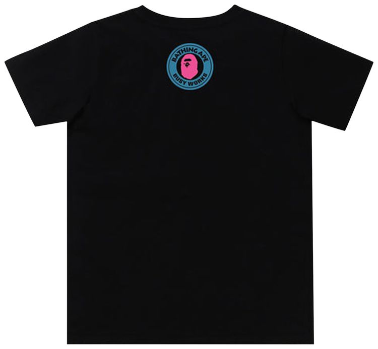 BAPE A Bathing Ape Letter Tee Black