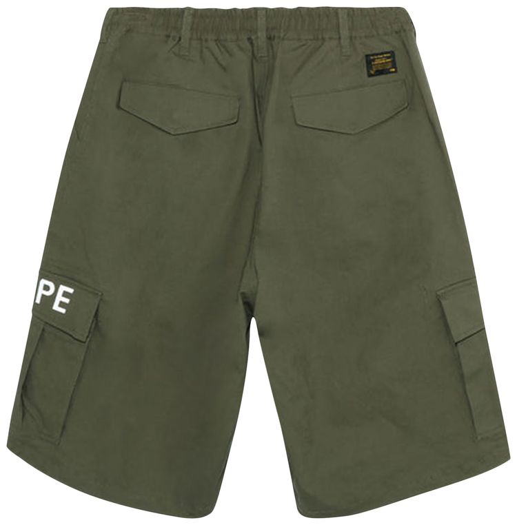 BAPE 6 Pocket Wide Fit Shorts Olive Drab