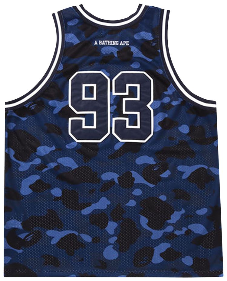 BAPE Color Camo Basketball Tank Top Navy