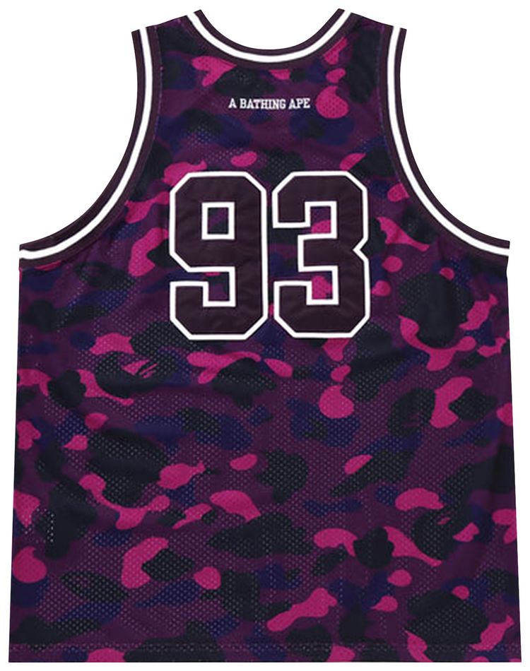 BAPE Color Camo Basketball Tank Top Purple