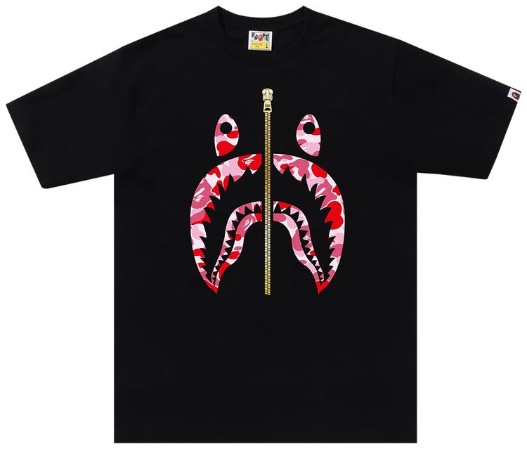 BAPE ABC Camo Shark Tee BlackPink