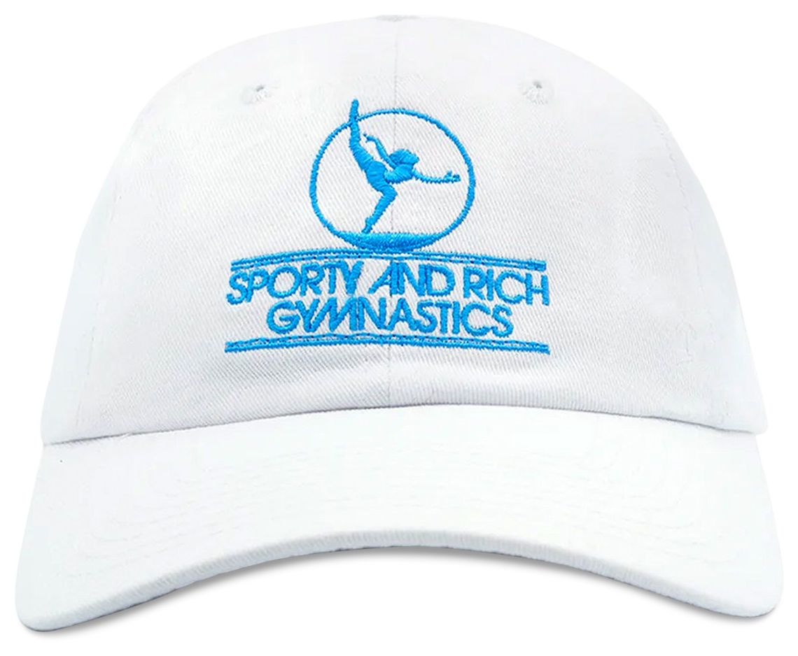 Buy Sporty & Rich Gymnastics Hat 'White/Blue' AC482WH WHIT GOAT