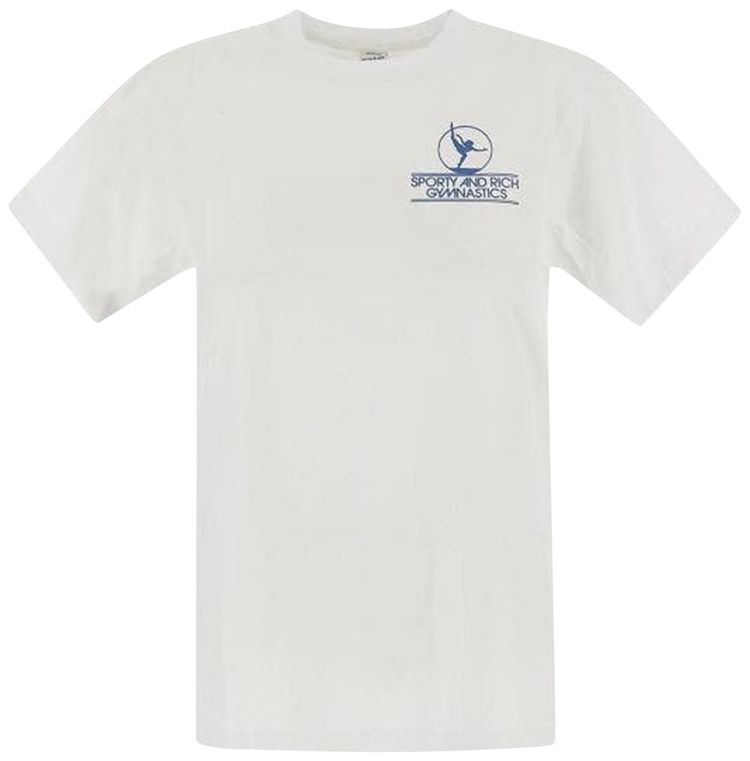 Sporty  Rich Gymnastics T Shirt WhiteBlue