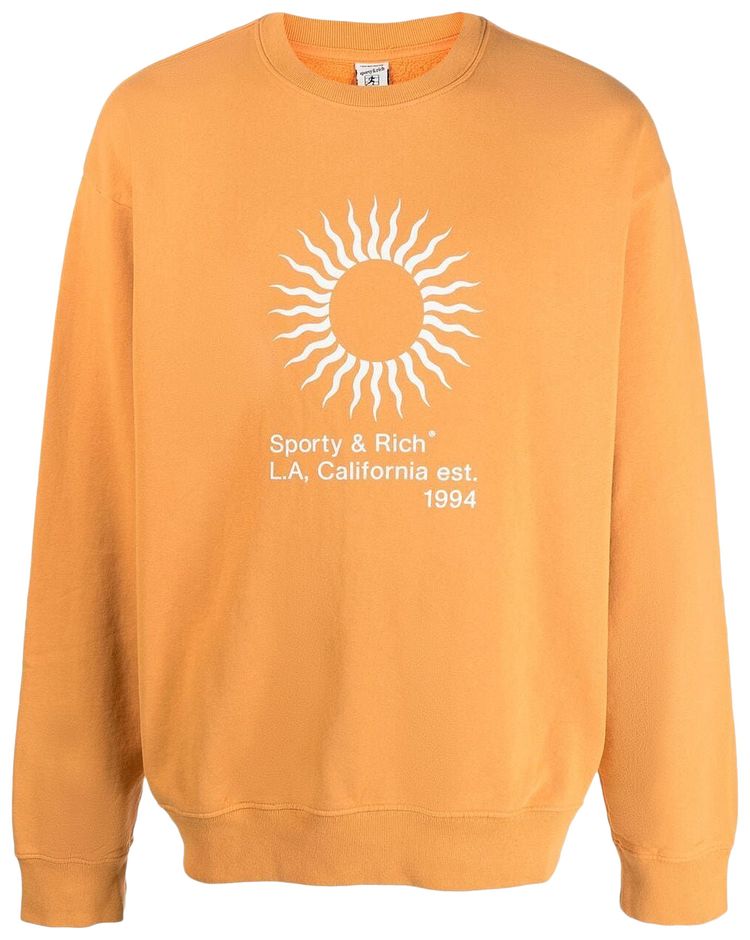 Sporty  Rich Sunny Crewneck GoldWhite