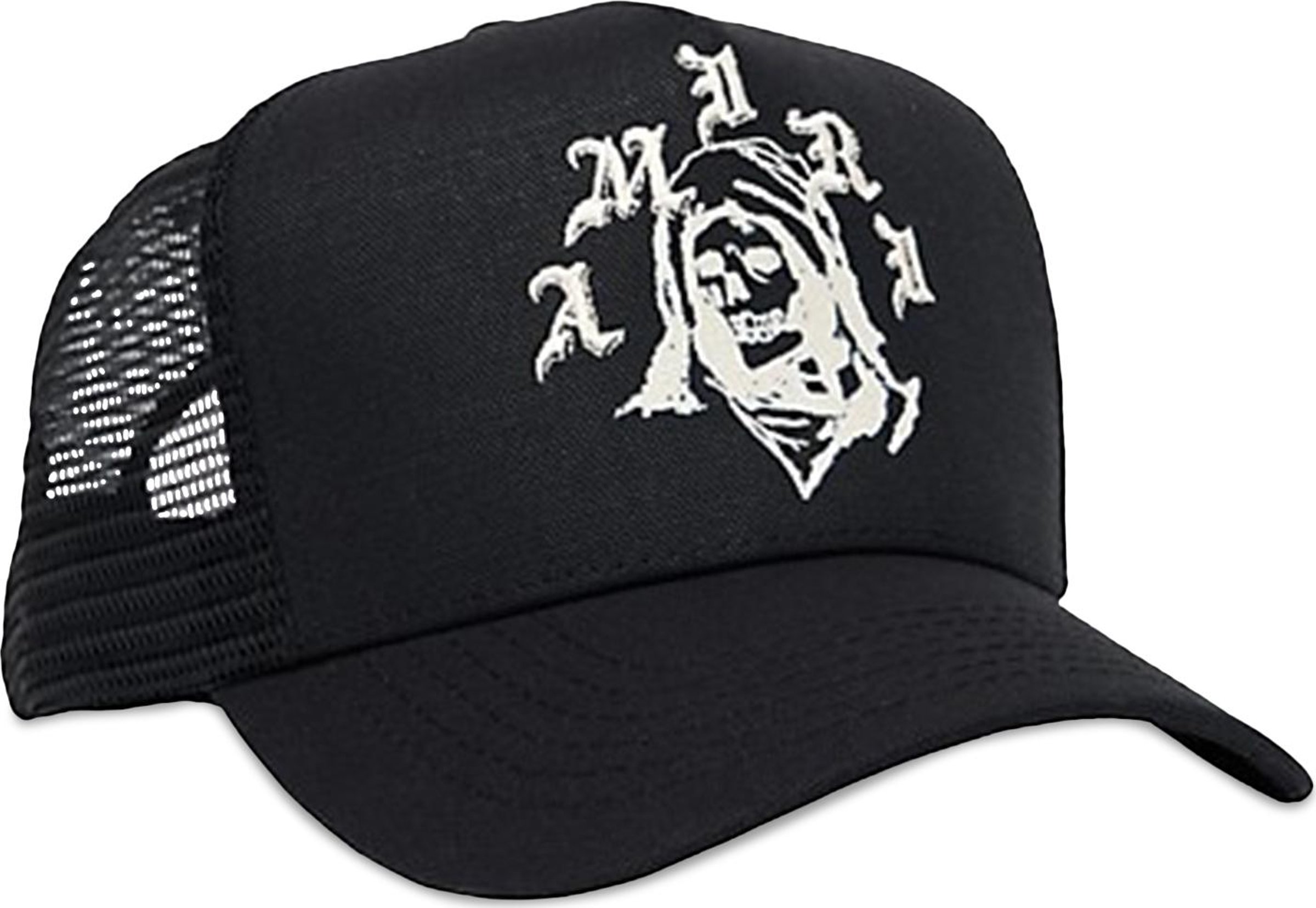 Buy Amiri Reaper Trucker Hat 'Black/White' - AW22MAH012 004 BLAC | GOAT
