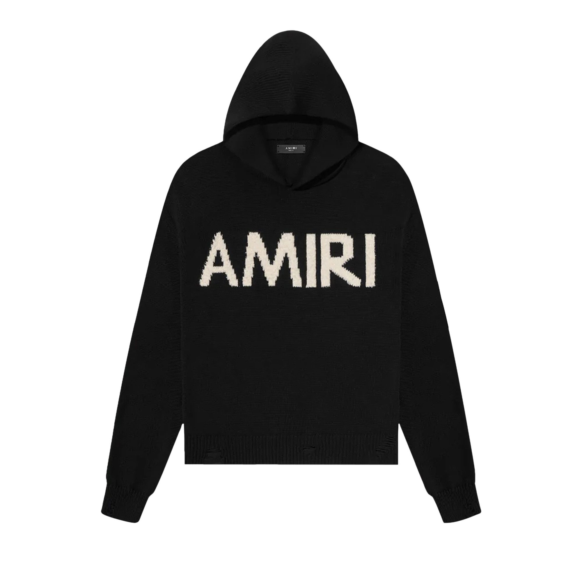 Buy Amiri Eyelash Logo Hoodie 'Black' - PF22MKH005 001 BLAC | GOAT