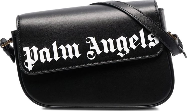 Palm Angels Crash Logo Shoulder Bag 'Black/White'