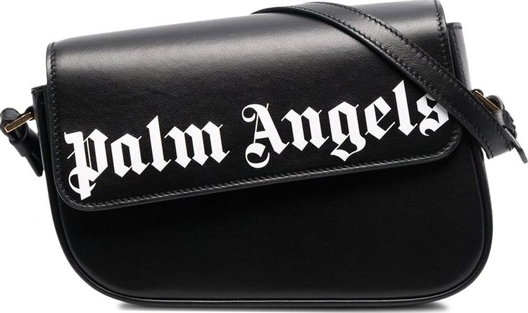 Palm Angels Crash Logo Shoulder Bag BlackWhite