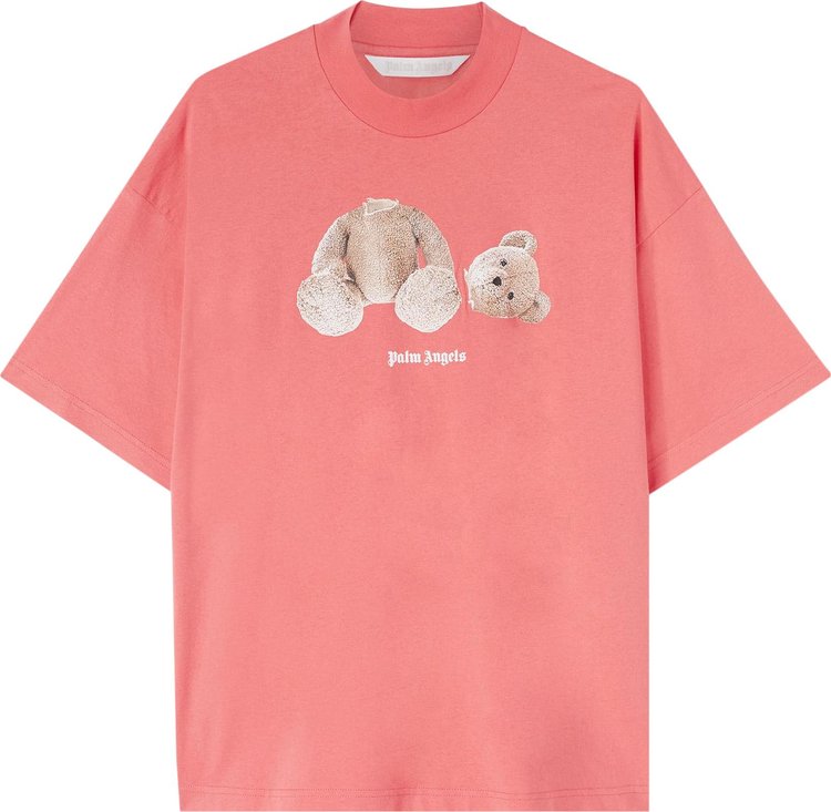 BEAR T-SHIRT in pink - Palm Angels® Official