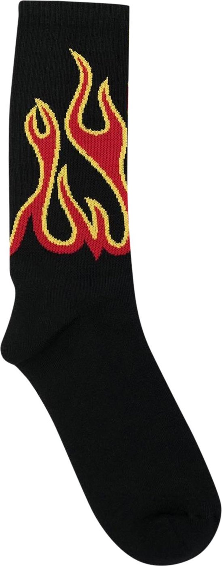 Palm Angels Burning Socks 'Black/Red'