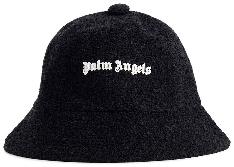Palm Angels Boucle Bucket Hat BlackWhite