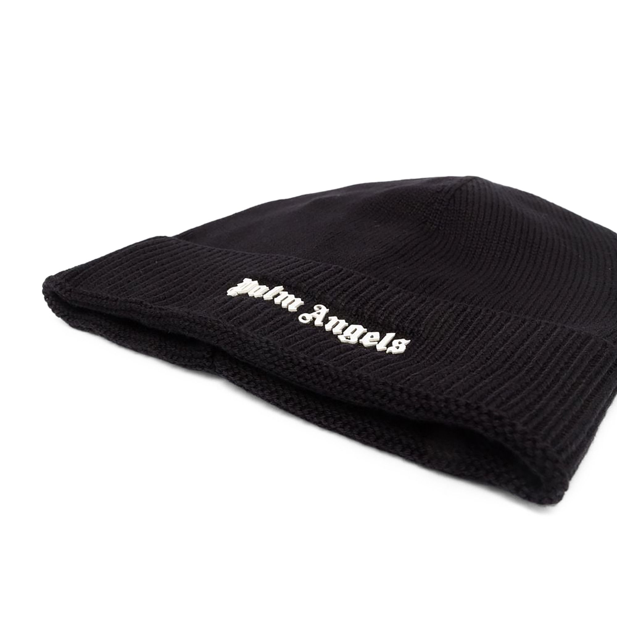 Buy Palm Angels Classic Logo Beanie 'Black/White