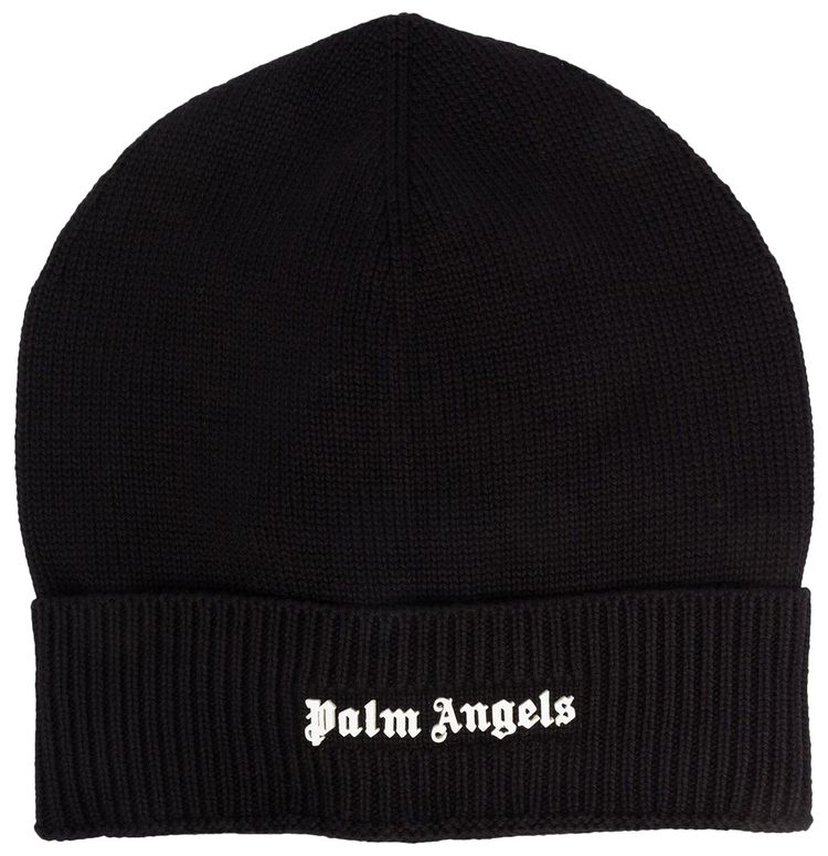 Palm Angels Classic Logo Beanie BlackWhite