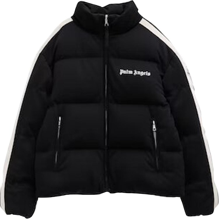 Buy Palm Angels Classic Track Down Jacket 'Black/White' -  PMED019F22FAB0011001